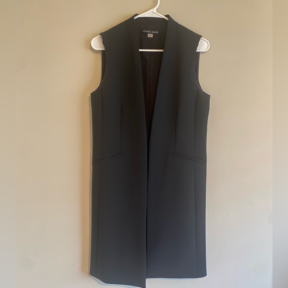 Antonio Melani Black Duster Vest
